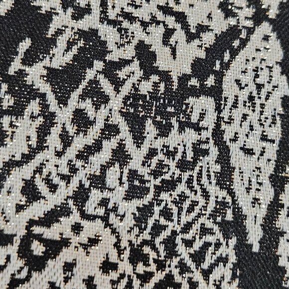 Misook Sleeveless Snake Skin Print Luxury Tank Top Small B&W  Metallic Mob Wife - Picture 4 of 10